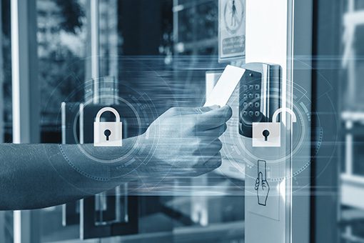 Door-Access_WEB Internet data storage backup technology business concept cloud technology data storage networking and internet service concept